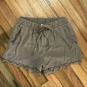 Scalloped Lace Beach Shorts